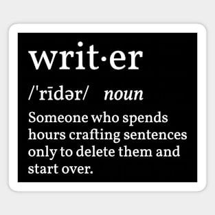 Funny Definition Writer Magnet